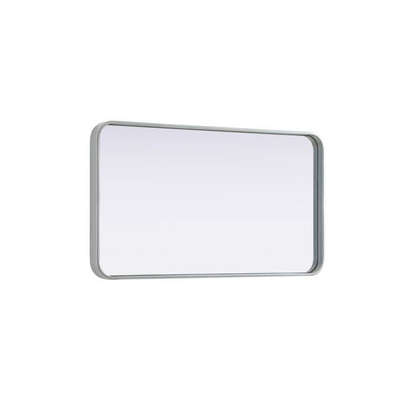 Erath Contour Metal Mirror, Silver, 36" x 20"