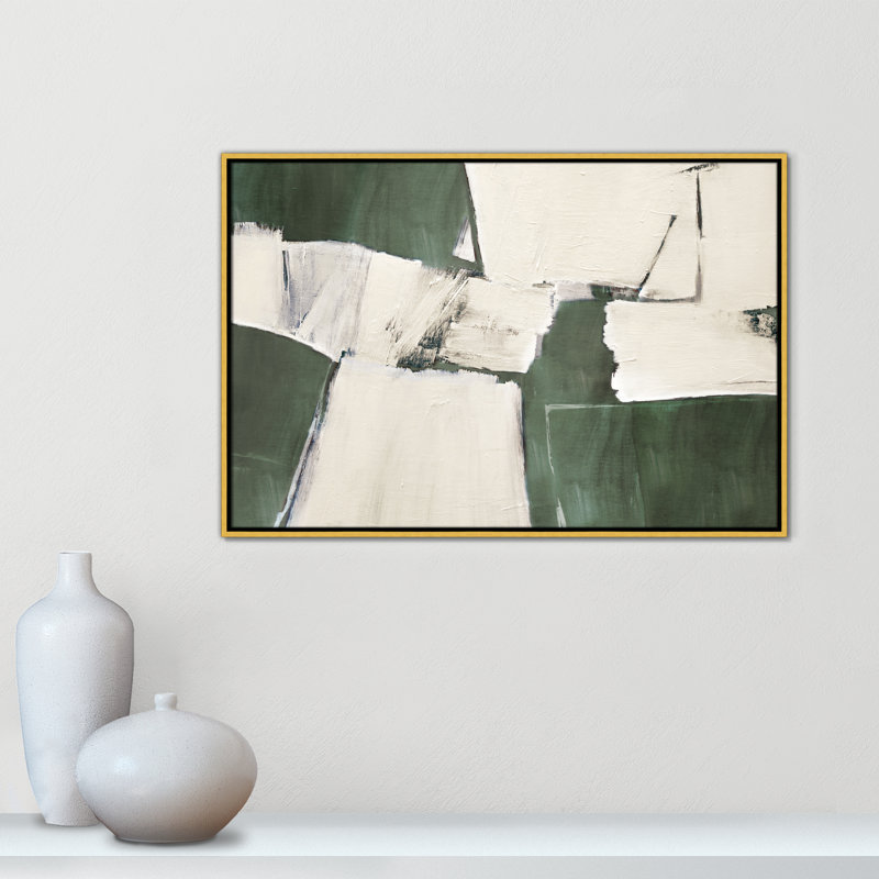 Summer Sage Plateau I - Reproduction de paysage par Judith Shapiro, Toile avec cadre, Flotteur doré, L 37,5 po x H 25,5 po