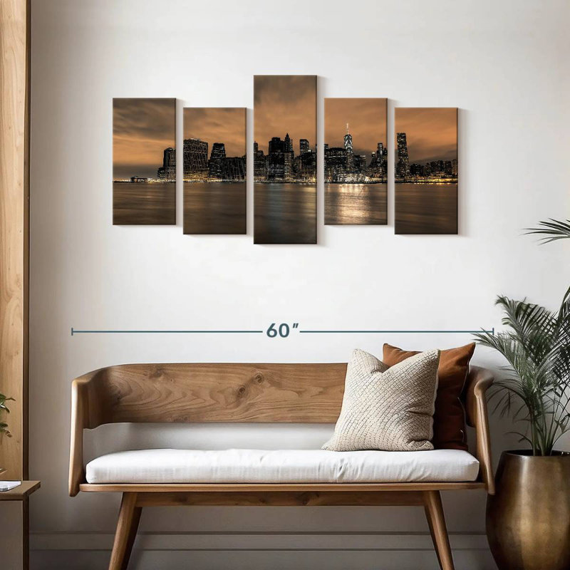  «Ah New York, H 24 po x l 49 po