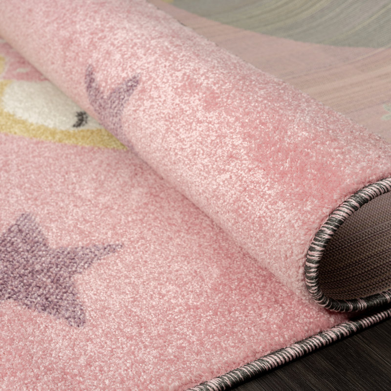Tapis pour enfant ourson sur la lune Camelot, Rond 6 pi