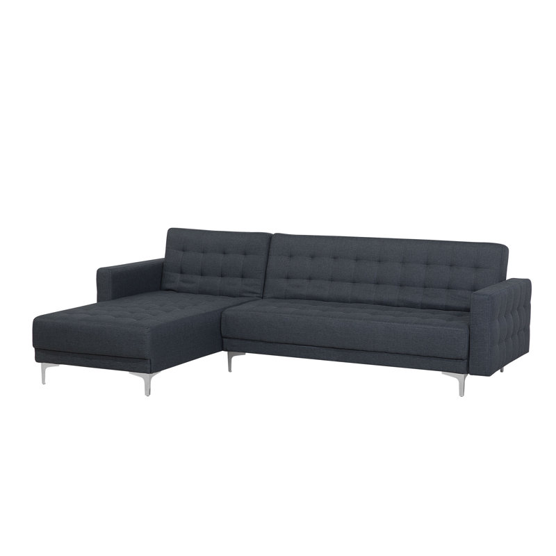 Bill 4 Seater Sofa Bed, Dark Grey/Blue