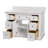 Fossen 48" Single Bathroom Vanity with White Cabinet and Engineered Marble Countertop-789030485-680137444