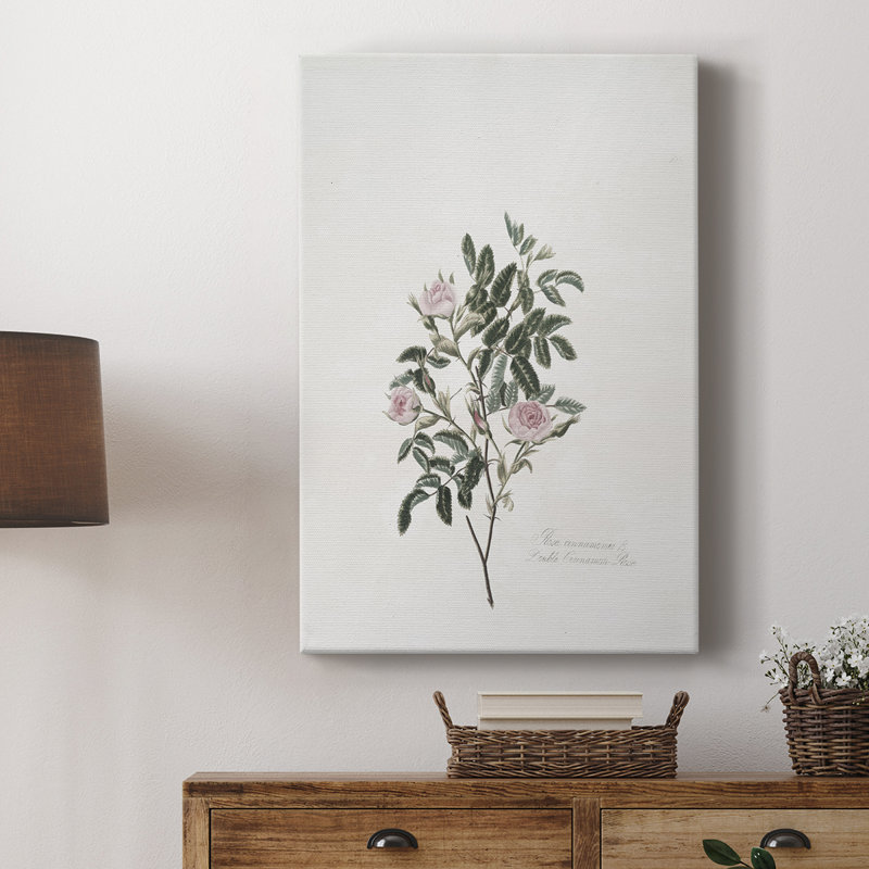 Imprimé floral rétro CCII - galerie Cavas, H 36 po x l 24 po