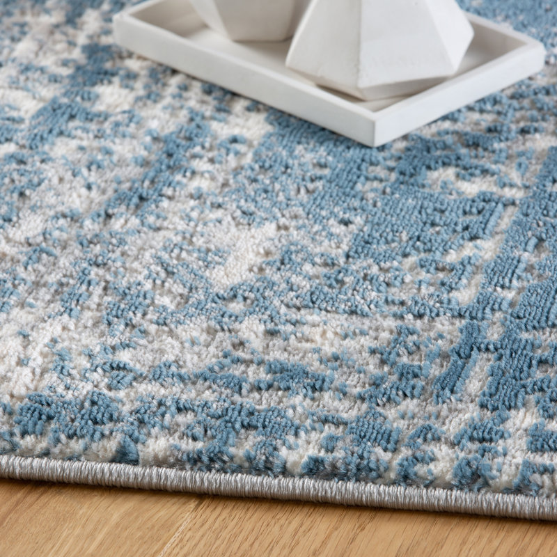 Salsa Abstract Area Rug, Blue, Rectangle 160 x 230cm