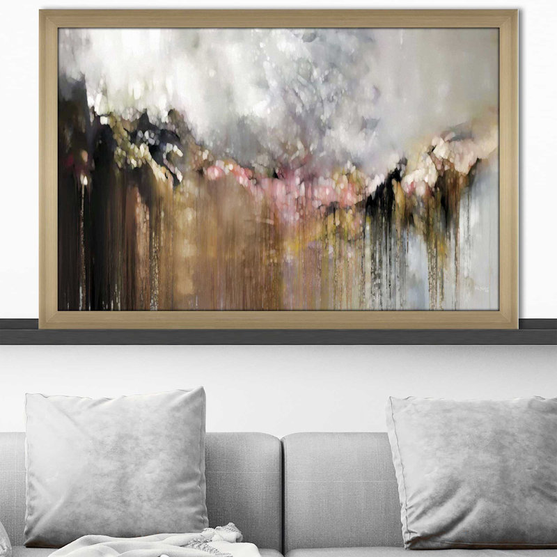 «As Tears Go by. Psaume 116: 8 ', impression, H 21,5 po x l 27,5 po x P 0,75 po, Encadrement champagne