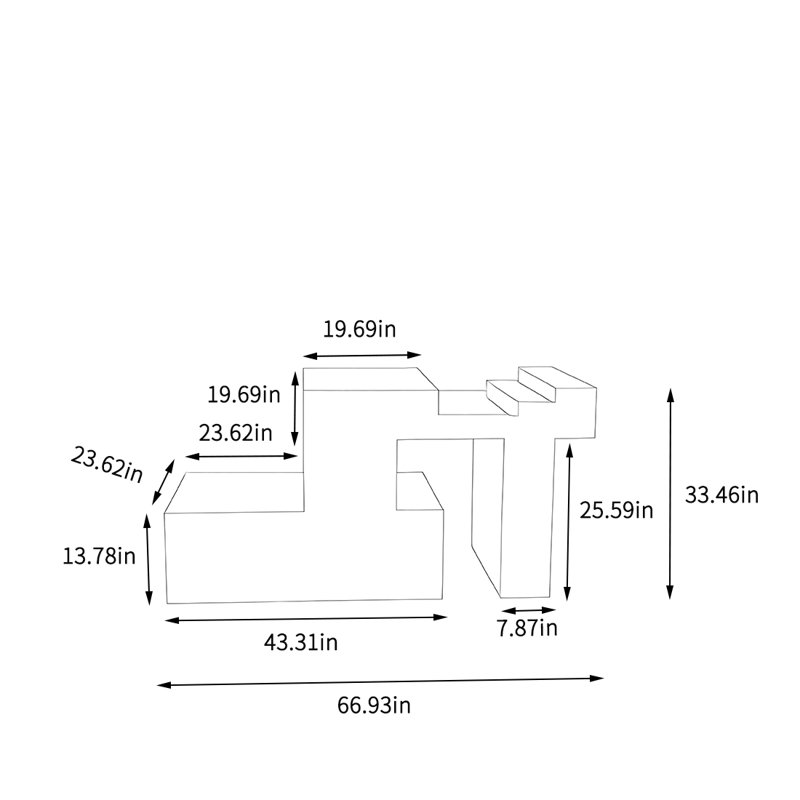 Table de présentation d'accessoires pour vêtements