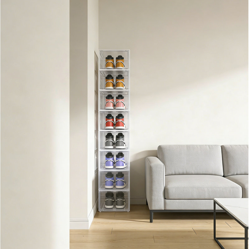 Boîte à chaussures Armorstack Premium - paquet de 6, robuste et empilable pour chaussures de taille 13