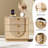 3-Drawer Nightstand Set of 2 with Charging Station, 28" Fluted Night Stand & Modern Bedside Table, Wood End Table Storage Cabinet for Bedroom Hallway, Entryway, Caramel Brown-1867348003