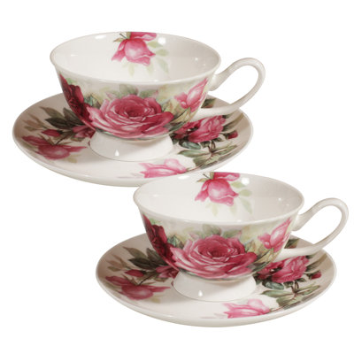 Bone China Teacup And Saucer