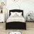 Twin Size Wood Platform Bed with Two Drawers-240155800