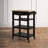 Michelle 4 Tier Butcher Block Kitchen Cart with Drawer and Wine Rack-1884485124