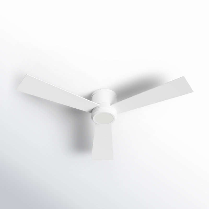 Rodrick LED Ceiling Fan, 42", Matte White