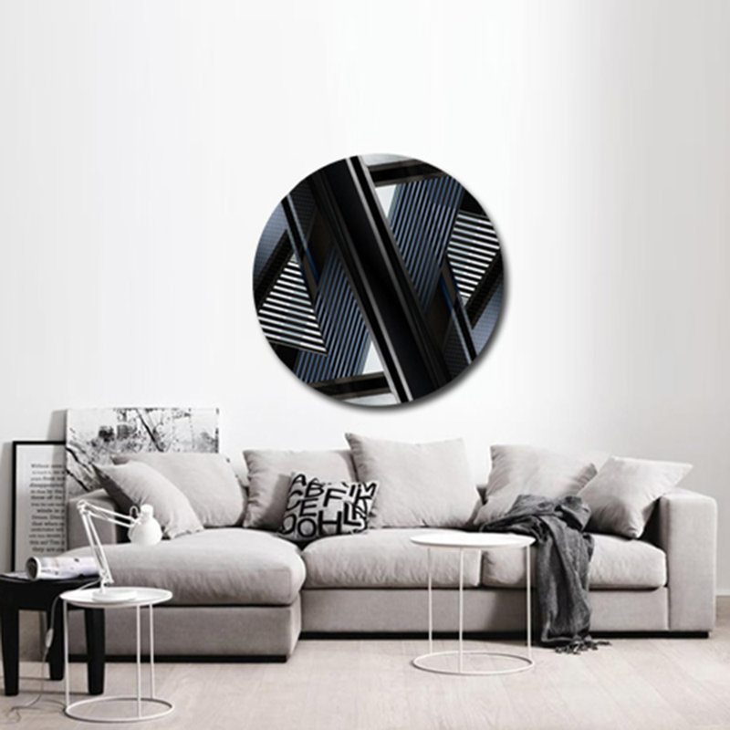 Industry Print by DecorumBY, 46" H x 46" W x 1" D, Aluminum