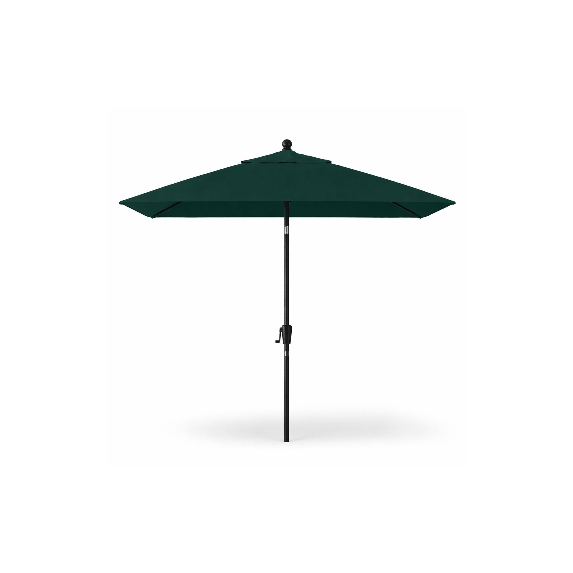 Natalie 103'' Outdoor Umbrella, Canvas Forest Green Sunbrella® Canvas, Black Sapphire