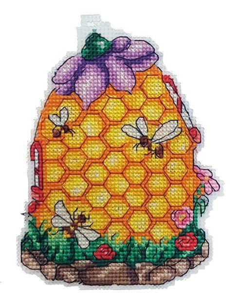 Trousse de broderie au point de croix comptée « Maison en ruche » d'Alisena 8050A