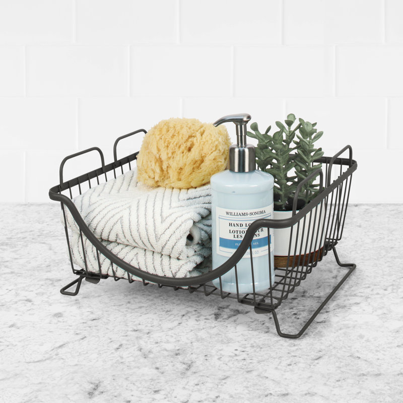 Panier en métal empilable Albie, 6,5" H x 12,75" L x 10,75" D