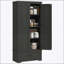 Grand garde-manger autoportant avec 2 portes, un tiroir et des tablettes réglables pour un grand rangement et un charme campagnard-2091588376