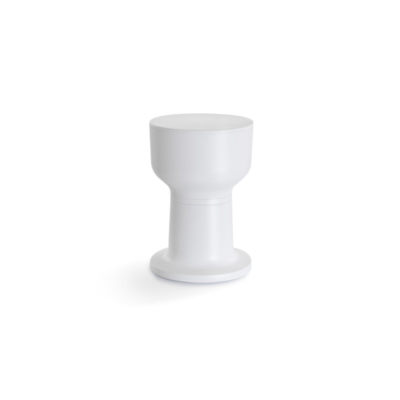 Tabouret d'appoint Paheko HE, Blanc et blanc