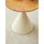 TABLE RONDE BLANC + BOIS