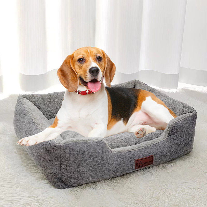 Tapis d'hiver chaud et amovible pour petits chiens Corgi, Gris