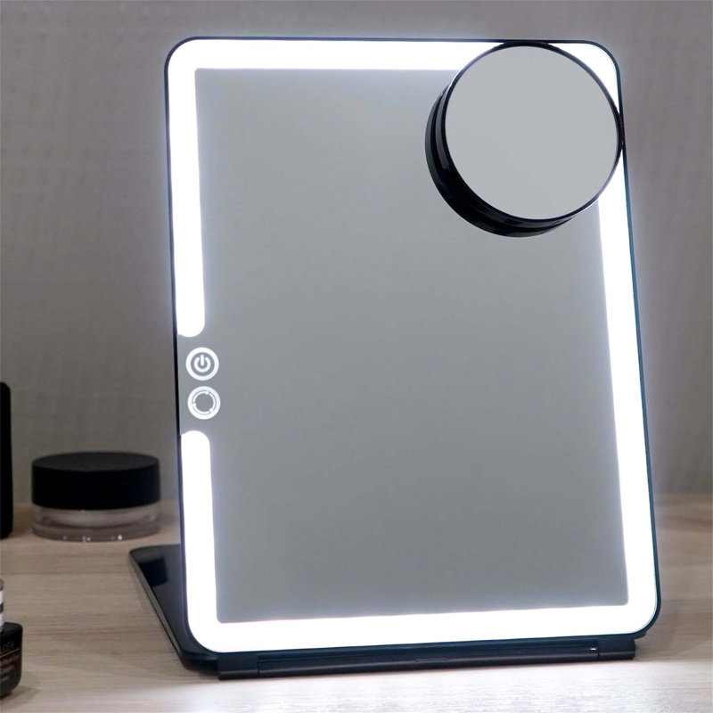 Demetrias Rectangle Floor Mirror, Black