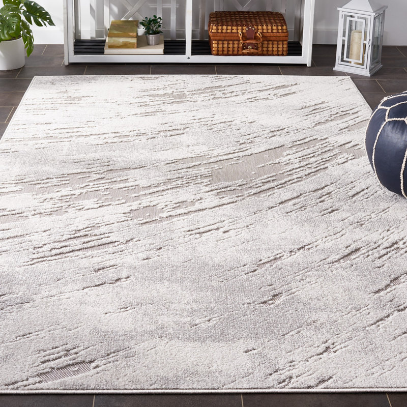 Tarji Performance Abstract Indoor/Outdoor Area Rug, Rectangle 8' x 10'
