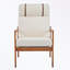 Fauteuil d'appoint moderne avec dossier haut et coussins rembourrés-1456266972