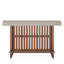62.99 Inch Red & Cement Large Home Bar Unit with 2-Tier Storage, Modern Mini Bar Height Pub Table for Entertaining(Table Only)