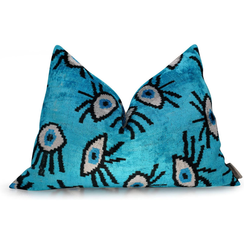 Velvet Rectangular Pillow Cover & Insert, Teal