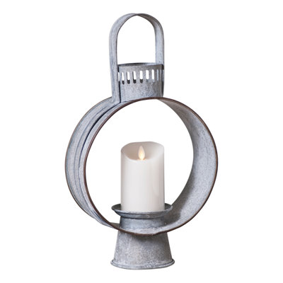 17'' H Metal Tabletop Lantern