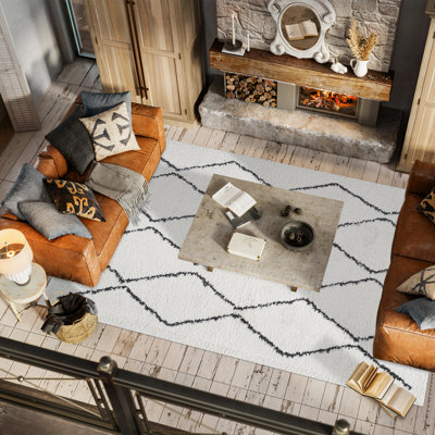 Tapis blanc / gris Schleicher