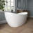 65'' Freestanding Tub Deep Soaking Acrylic Bathtub-126677825