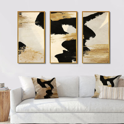 «Glam Collage II», ensemble d'art moderne sur toile encadrée moderne et contemporain