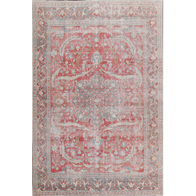 Annaluiza One-of-a-Kind 7'11 X 11'2" Wool Area Rug in Red