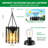 Solar Lanterns Outdoor Waterproof, Upgraded Bright Hanging Solar Lights Outdoor Lantern, Metal Outdoor Solar Lanterns Decorative, Hanging Solar Lantern Lights For Yard Patio Garden Wedding Decor-121543817