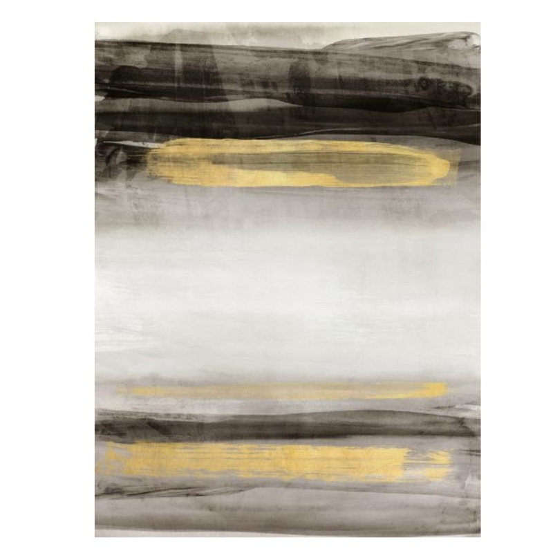 Gold In The Sand II Painting by Emma McCartney, 40" H x 30" W x 1.5" D, Glass Coat