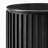  Hernest 16 inch Black Oak Side Table with Engineered Stone Top for Living Room