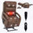 Power Brown Leatheraire Lift Recliner Chair Dual Motor Infinite Position Up To 350 LBS-1356668404