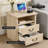 Rutland Set Of 2, Rustic Wood Rutlands With 2 Storage Drawers, Bedside Table With Open Shelf For Bedroom-171055500