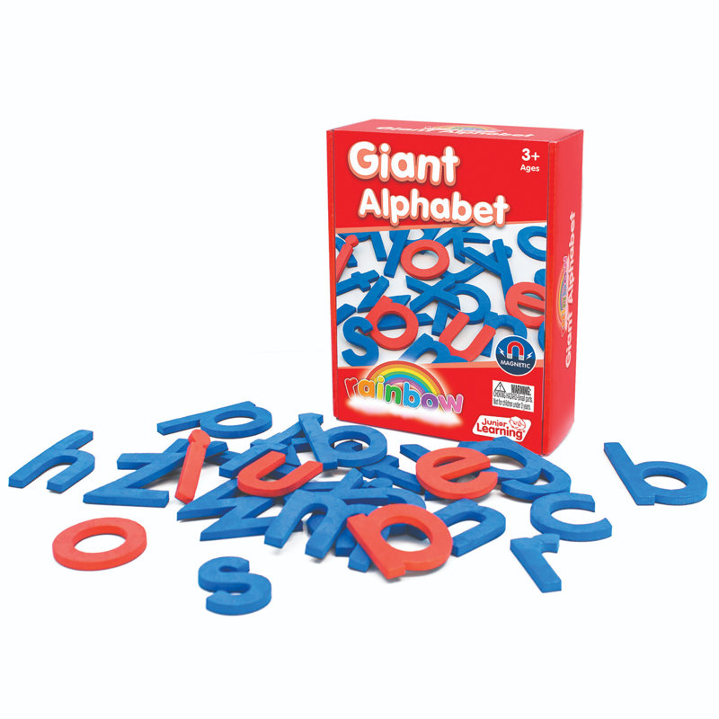 Alphabet géant, activités magnétiques