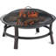 Foyer d'extérieur au feu de bois en cuivre brossé - Foyer élégant pour patio, cour et jardin