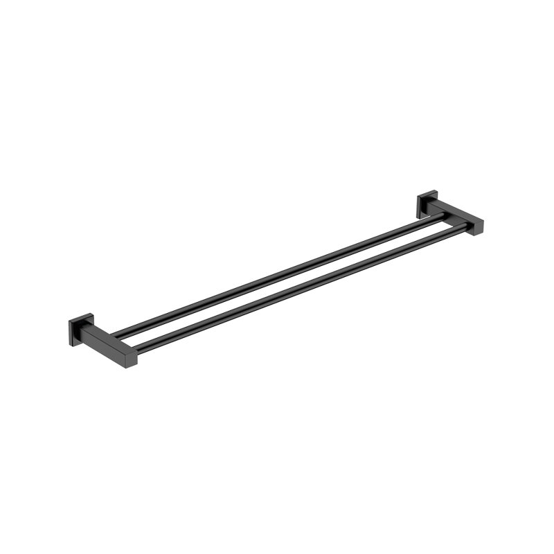 Double Towel Bar, Matte Black