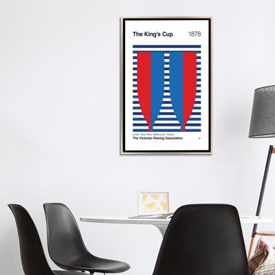 1878 The Kings Cup - reproduction d'art murale - toile encadrée