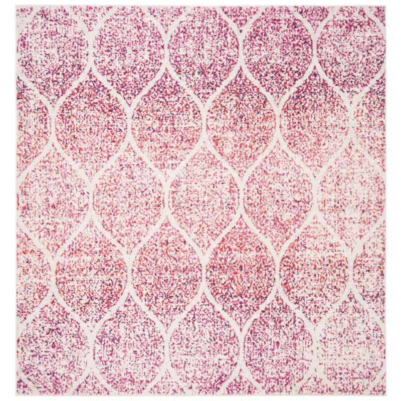 Balcom Performance Geometric Rug, Square 6'7"