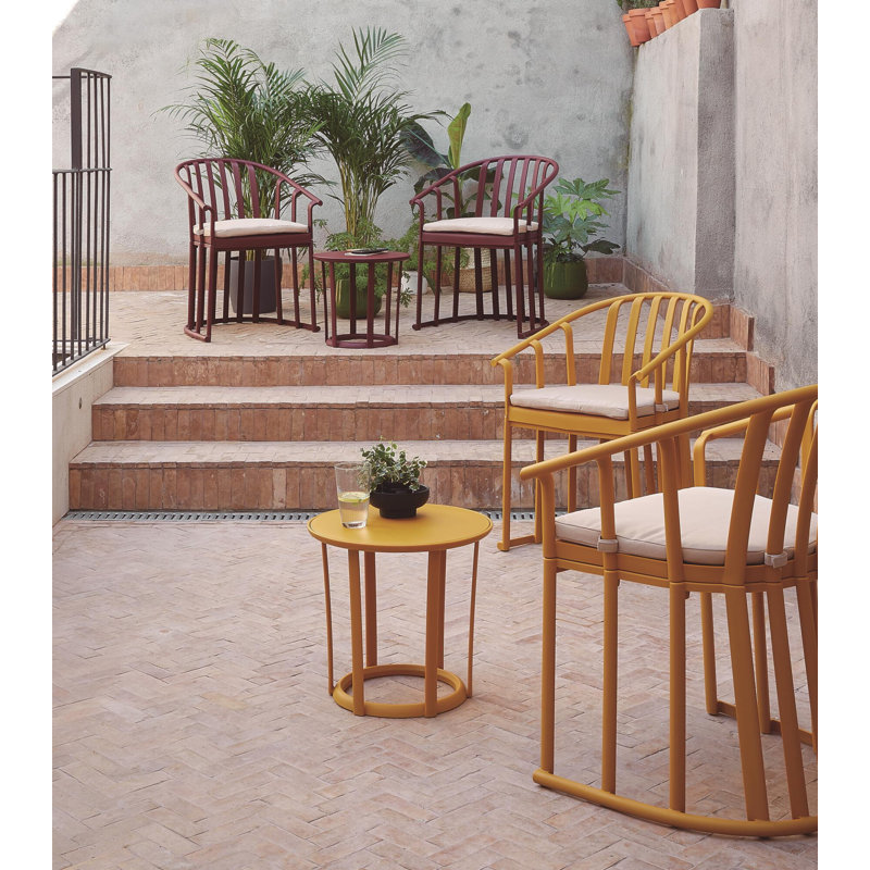 Raff Outdoor Round Side Table, Sand