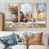 Toile naturelle avec cadre flottant