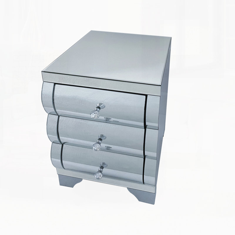 Table de chevet avec 3 tiroirs pour le salon