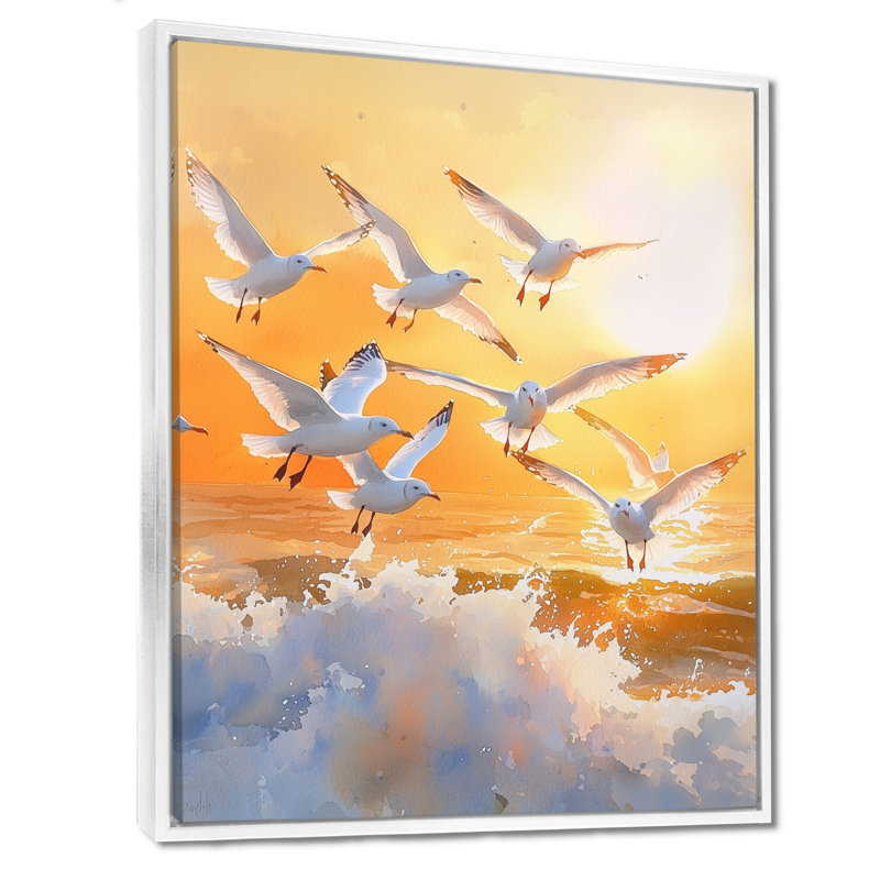 Ayshea - Animals Wall Art Prints, Impression encadrée flottante, H 20 po x l 12 po, Blanc