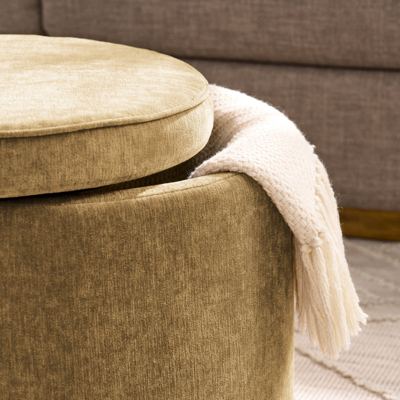 Table multifonctionnelle - jaune foncé avec espace de rangement et design attrayant, Velours jaune foncé