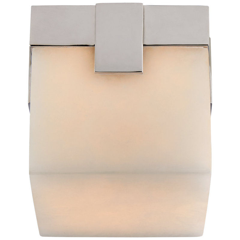 Kelly Wearstler Covet 4.75" Solitaire Flush Mount, Polished Nickel
